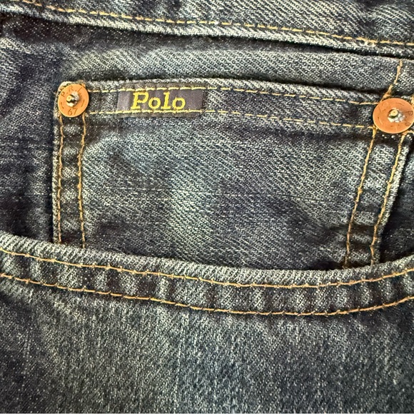 Polo Ralph Lauren Jeans Mens 33 Blue Varick Slim Straight Stretch Denim 33x30 - Picture 3 of 11